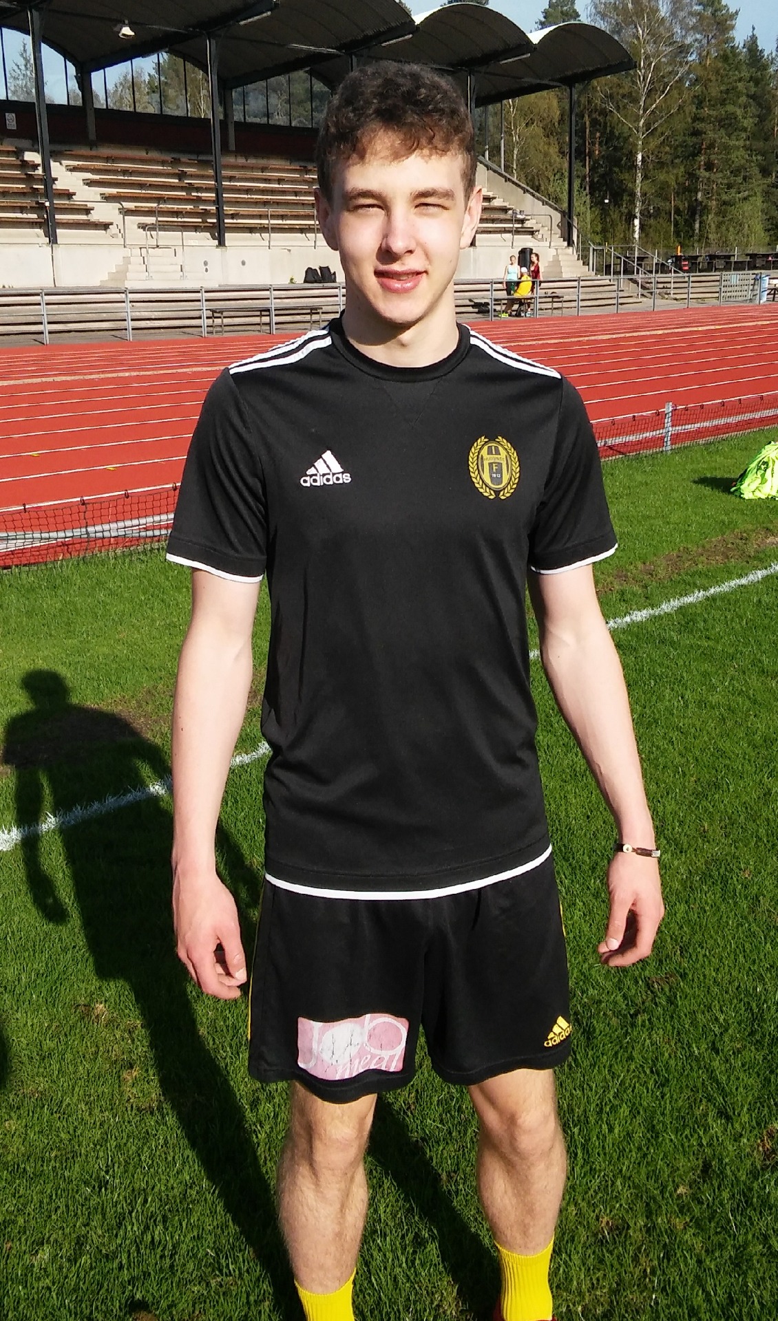 Joacim Corneliusson inför träningspass på Källbrink våren 2018.